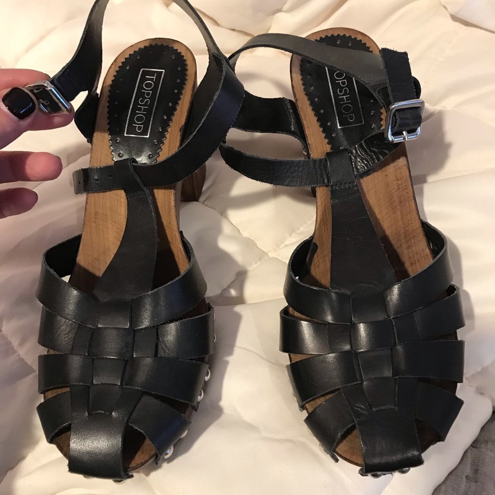 Topshop clogs—worn just a few times